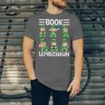Book Leprechaun St Patrick's Day Library Librarian Reading Unisex Jersey T-Shirt Book Leprechaun St Patrick's Day Library Librarian Reading Unisex Jersey T-Shirt