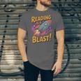 Book Lover Kids And Adults Reading Is a Blast Rocket Ship Unisex Jersey T-Shirt