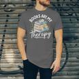 Book Are My Therapy Aesthetic Bookish Reading Unisex Jersey T-Shirt