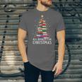 All Booked For Christmas Book Christmas Tree Lights Unisex Jersey T-Shirt