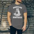 Booked And Unbothered Cat Reading Book Lovers Unisex Jersey T-Shirt Booked And Unbothered Cat Reading Book Lovers Unisex Jersey T-Shirt