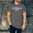 Bookish Quote Reading Lover I Love Fictional Men Unisex Jersey T-Shirt
