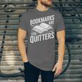 Bookmarks Quote Library Book Reader Unisex Jersey T-Shirt