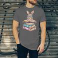 Books Bookworm Reader Book Cute Reading Bunny With Glasses Unisex Jersey T-Shirt