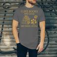 I Like Books And Dogs And Maybe 3 People Book Dog Lovers Men Women Unisex Jersey T-Shirt I Like Books And Dogs And Maybe 3 People Book Dog Lovers Men Women Unisex Jersey T-Shirt
