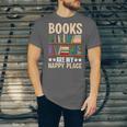 Books Are My Happy Place Unisex Jersey T-Shirt Books Are My Happy Place Unisex Jersey T-Shirt
