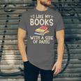 I Like My Books With a Side Of Panic Thriller Unisex Jersey T-Shirt