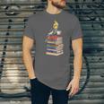 Bookworm Cockatiel Bird Reading Books Drinking Coffee Lover Unisex Jersey T-Shirt