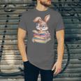 Bunny Rabbit Reading Books Rabbit Books Bunny Reader Unisex Jersey T-Shirt Bunny Rabbit Reading Books Rabbit Books Bunny Reader Unisex Jersey T-Shirt