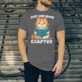 Cat Reading Books Bookworm Read One More Chapter Unisex Jersey T-Shirt