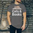 Cats And Books Unisex Jersey T-Shirt Cats And Books Unisex Jersey T-Shirt