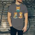 Cats Reading Book Lover Reading Bookworm Reader Unisex Jersey T-Shirt