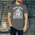 Christmas Reading Snowman So Many Books Men Women Kids Unisex Jersey T-Shirt