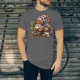 Coffee And Book Reading Accessories For Book Lovers Gnome Unisex Jersey T-Shirt