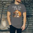 Coffee Cats & Books Lover For Women & Girls Coffee Unisex Jersey T-Shirt Coffee Cats & Books Lover For Women & Girls Coffee Unisex Jersey T-Shirt