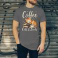 Coffee Cats And Books Lover For Women & Men Coffee Unisex Jersey T-Shirt Coffee Cats And Books Lover For Women & Men Coffee Unisex Jersey T-Shirt
