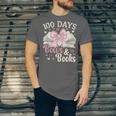 Coquette 100 Days Of Bows Books Reading 100th Day Of School Unisex Jersey T-Shirt