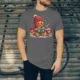 Cozy Gingerbread Christmas Reading Book Xmas Snowflakes Fall Unisex Jersey T-Shirt