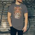 Cute Baby Highland Cow Reading Book Librarian Bookworm Unisex Jersey T-Shirt