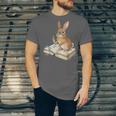 Cute Bunny Reading Book Glasses Bookworm Unisex Jersey T-Shirt