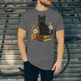 Cute Cat Book Flowers Unisex Jersey T-Shirt Cute Cat Book Flowers Unisex Jersey T-Shirt