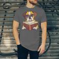 Cute Dog Boxer Reading Book Unisex Jersey T-Shirt Cute Dog Boxer Reading Book Unisex Jersey T-Shirt