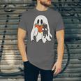 Cute Ghost Cat Reading Book Spooky Season Halloween Costume Unisex Jersey T-Shirt Cute Ghost Cat Reading Book Spooky Season Halloween Costume Unisex Jersey T-Shirt
