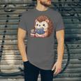 Cute Hedgehog Book Lover Readers Animal Reading Unisex Jersey T-Shirt Cute Hedgehog Book Lover Readers Animal Reading Unisex Jersey T-Shirt