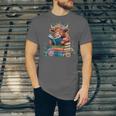 Cute Highland Cow Reading Book Baby Cow Bookworm Unisex Jersey T-Shirt