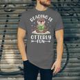 Cute Otter Reading Book Lover Sea Otters Animal Lover Unisex Jersey T-Shirt Cute Otter Reading Book Lover Sea Otters Animal Lover Unisex Jersey T-Shirt