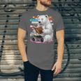 Cute Polar Bear Is Reading a Book Reading Polar Bear Unisex Jersey T-Shirt