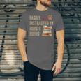 Easily Distracted By Dogs And Books Pets Books Lovers Unisex Jersey T-Shirt Easily Distracted By Dogs And Books Pets Books Lovers Unisex Jersey T-Shirt