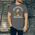 Easily Distracted By Frogs And Books Unisex Jersey T-Shirt Easily Distracted By Frogs And Books Unisex Jersey T-Shirt