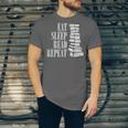 Eat Sleep Read Repeat Reading Book Librarian Men Women Kids Unisex Jersey T-Shirt