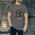 Education Is Freedom History Month Teacher Books Afro For Men Women Unisex Jersey T-Shirt
