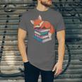 Fox Reading Book Pajama Sleep Unisex Jersey T-Shirt
