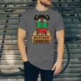 Girl Kid Reading Book Black History Month Bookworm Unisex Jersey T-Shirt