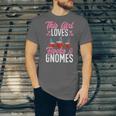 This Girl Loves Books And Gnomes Gardener Dwarf Garden Gnome Unisex Jersey T-Shirt