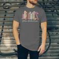 Harm Reduction Floral Book Overdose Awareness Nurse Unisex Jersey T-Shirt