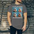 Hedgehog Love Reading And Hedgehogs Child Book Lover Unisex Jersey T-Shirt