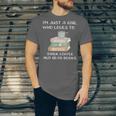 I'm Just a Girl Who Loves To Drink Coffee And Read Books Unisex Jersey T-Shirt I'm Just a Girl Who Loves To Drink Coffee And Read Books Unisex Jersey T-Shirt