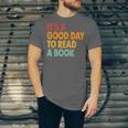It's A Good Day To Read A Book Retro Vintage Teacher Unisex Jersey T-Shirt It's A Good Day To Read A Book Retro Vintage Teacher Unisex Jersey T-Shirt