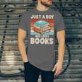Just A Boy Who Loves Books Reading Bookworm Boys Kids Unisex Jersey T-Shirt Just A Boy Who Loves Books Reading Bookworm Boys Kids Unisex Jersey T-Shirt