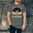 Just a Girl Who Loves Books African American Book Nerd Lover Unisex Jersey T-Shirt