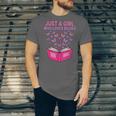 Just A Girl Who Loves Books Butterflies Reading Unisex Jersey T-Shirt