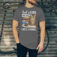 Just a Girl Who Loves Cats And Books Unisex Jersey T-Shirt