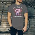 Kawaii Axolotl Can't Hear You I'm Reading Book Lover Unisex Jersey T-Shirt