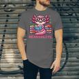 Kawaii Axolotl Readsolotl Book Lover Reading Bookworm Girls Unisex Jersey T-Shirt