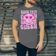 Library Book Fair Queen Vibe Groovy Tie Dye School Reading Unisex Jersey T-Shirt