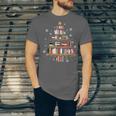 Library Books Christmas Tree Teacher Xmas Snowflake Unisex Jersey T-Shirt Library Books Christmas Tree Teacher Xmas Snowflake Unisex Jersey T-Shirt
